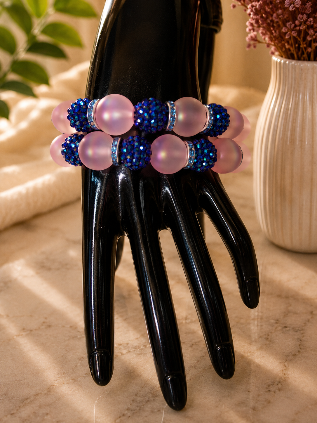 ROYAL BLUE ALLURE 2PC BRACELET SET