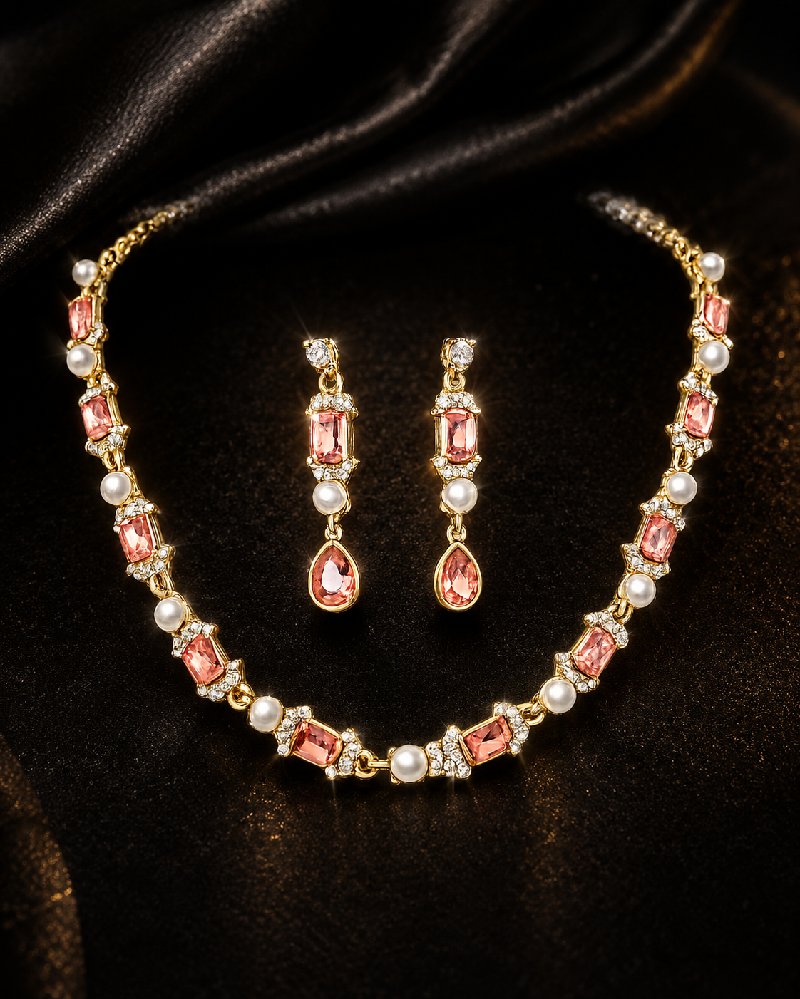 💎 Rosé Elegance 2PC Necklace Set
