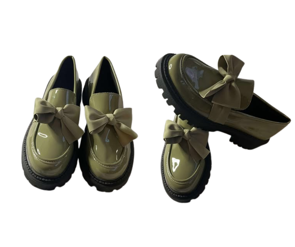 ARMY GREEN PLATFORM SHOES