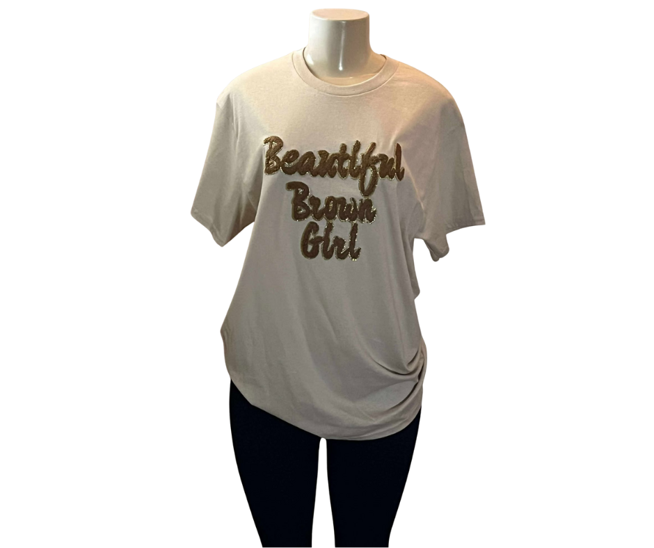 BEAUTIFUL BROWN GIRL T-SHIRT