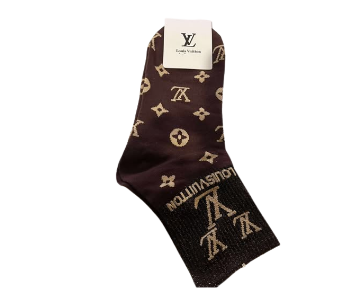 LV GLITTER SOCKS (5 PAIRS)