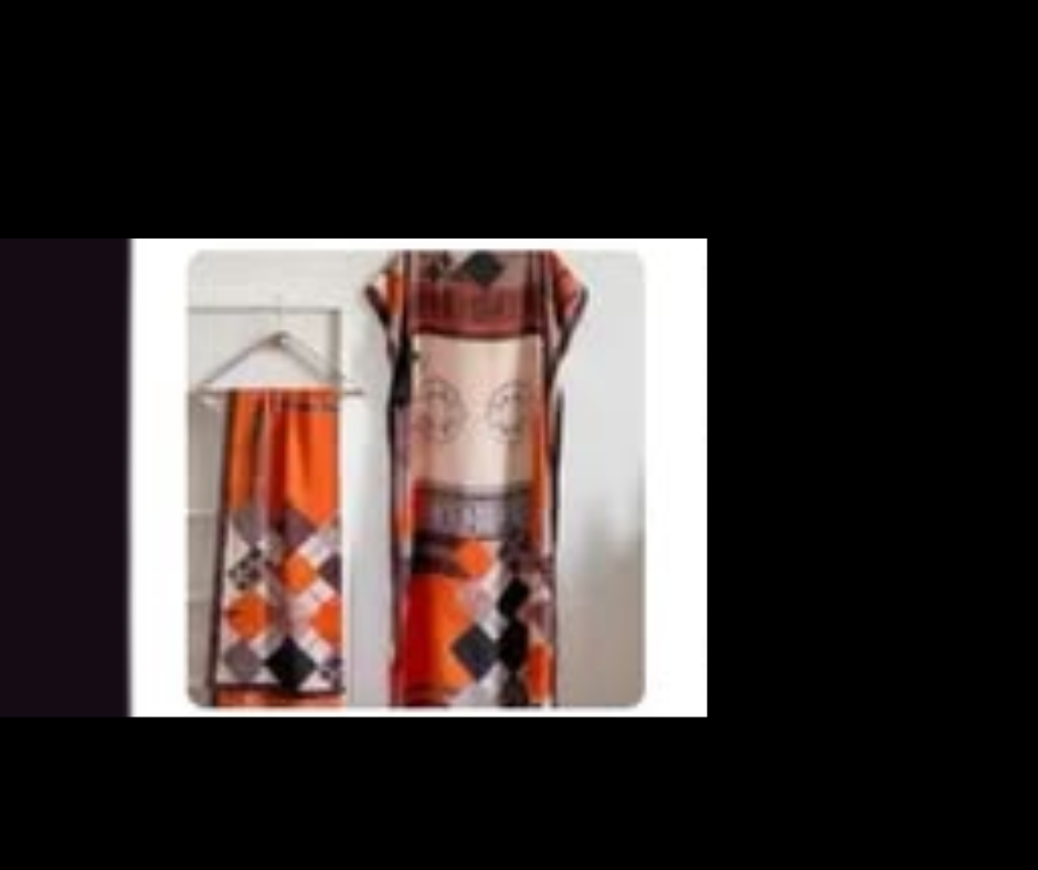 MOO MOO ORANE /BLACK AGILE MATCH SCARVE