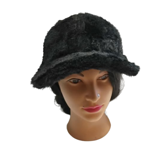 FUR CAP (BLACK)
