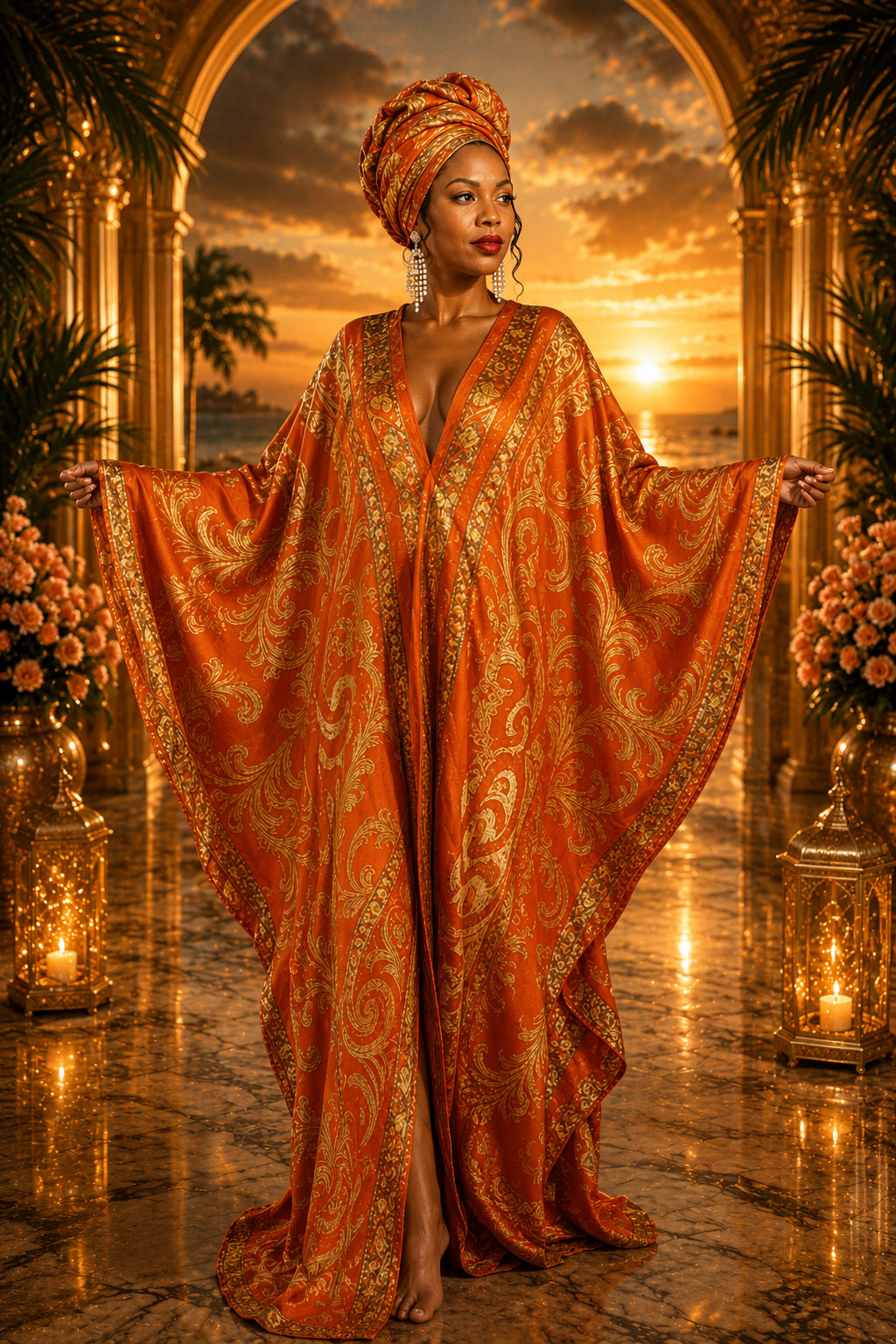 ORANGE BLOOSOM KAFTAN