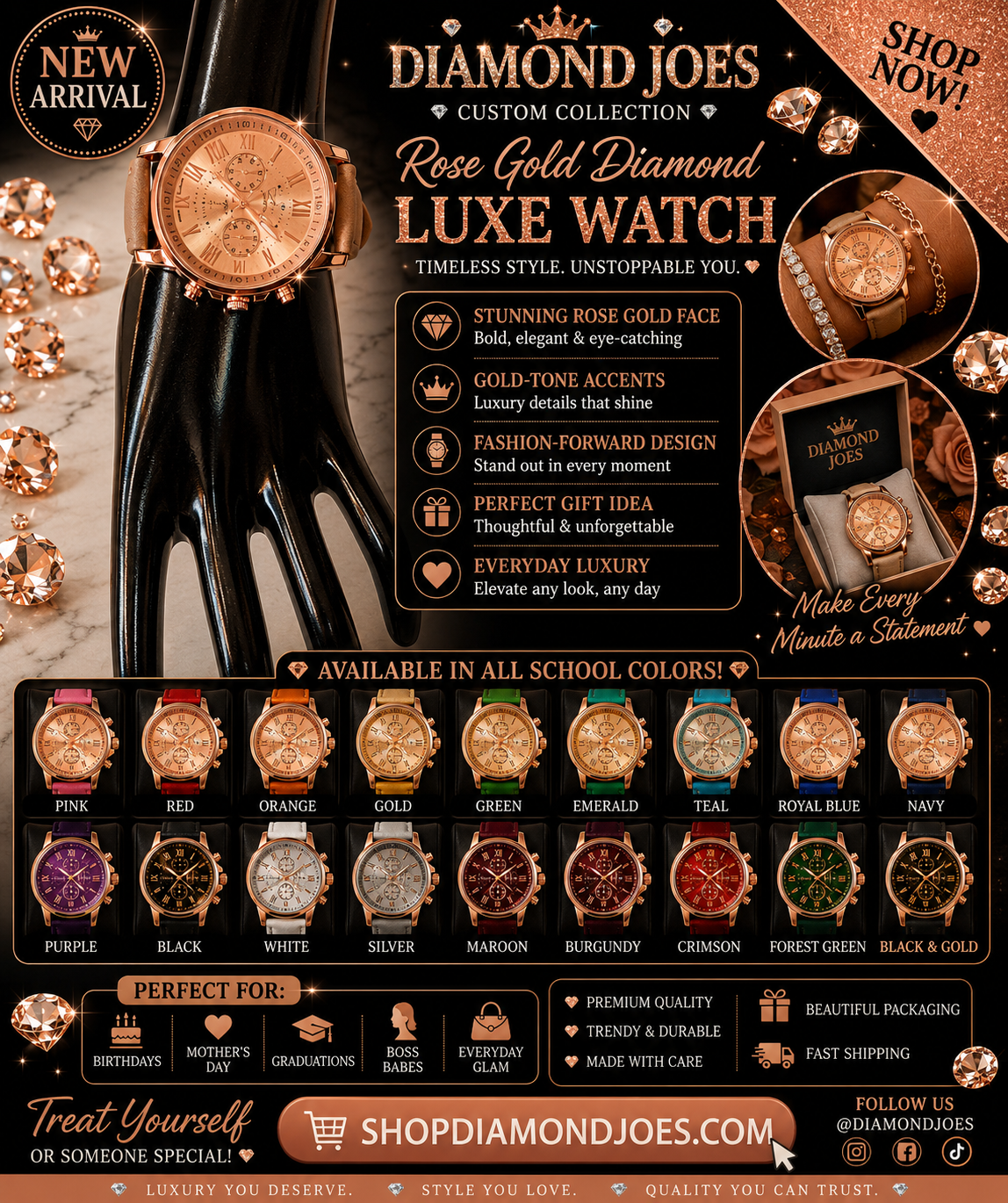 ROSE GOLD DIAMOND LIMITED TIME