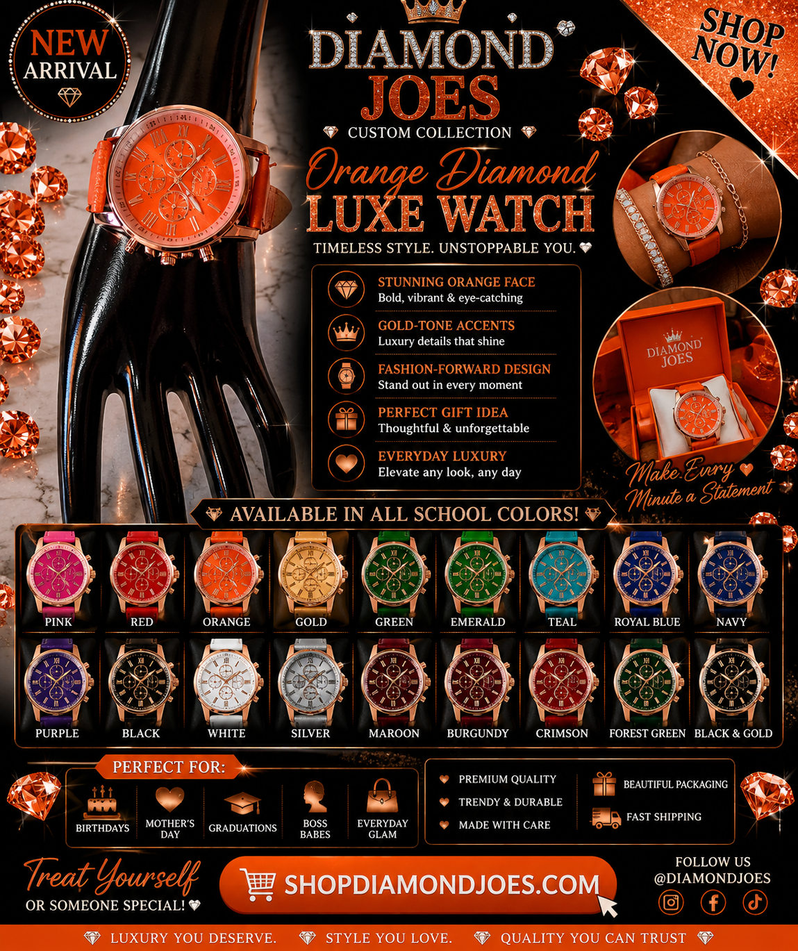 ORANGE DIAMOND WATCH LIMITED TIME