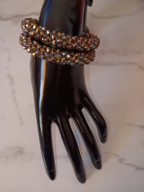 GOLD & GRAY 2PC BRACELET SET
