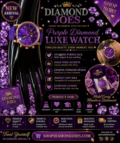 DIAMONDJOES LUXE WATCH COLLECTION     MULTIPLE COLORS