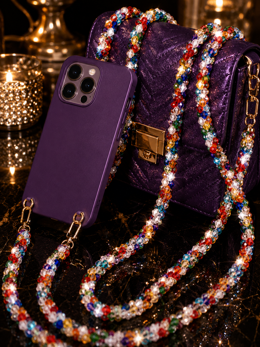 COLORFUL BLISS OF BLING PHONE OR PURSE CROSSBODY