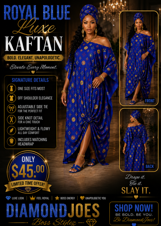 ROYAL BLUE LUXE KAFTAN