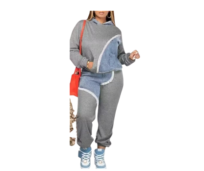 Fashion Sweatshirt Long Fringe  Two-Piece Suit