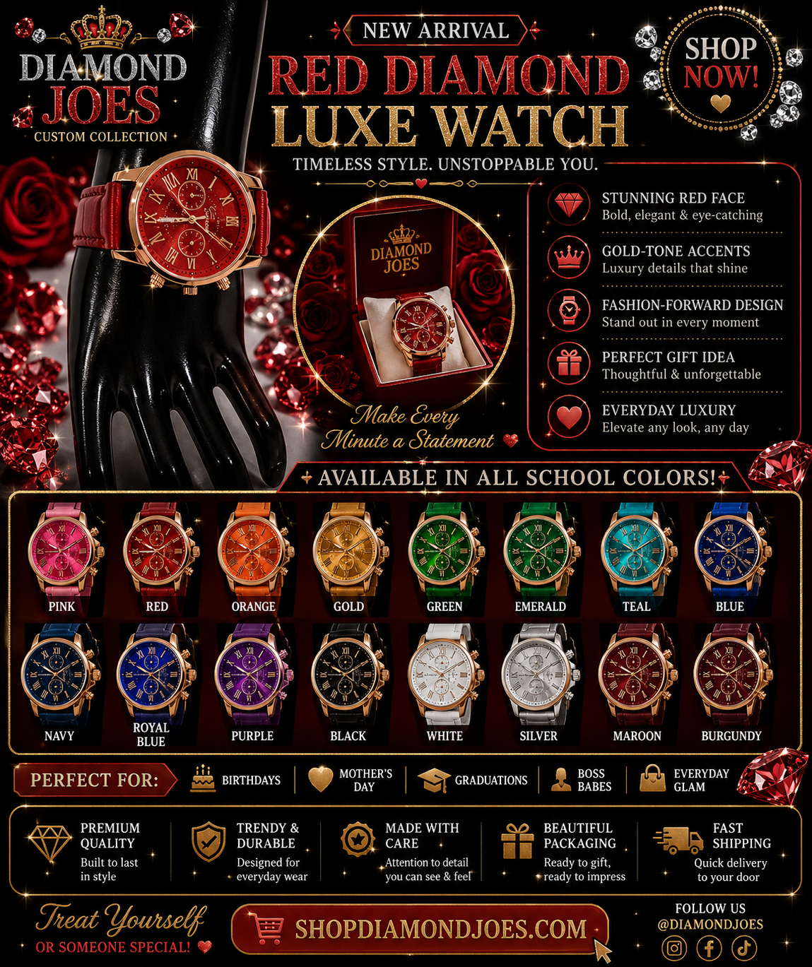 RED DIAMOND WATCH  LIMITED TIME