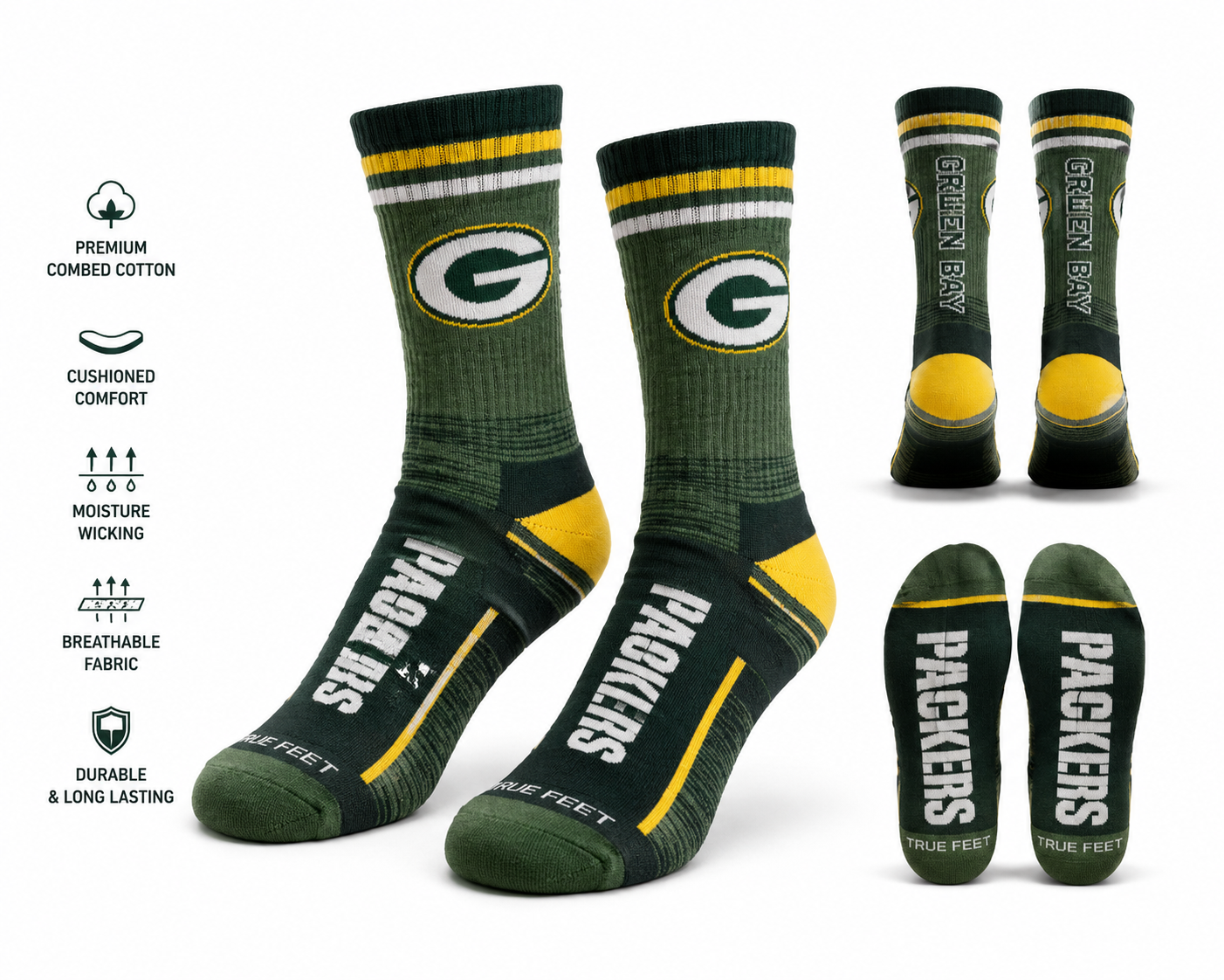 GREENBAY PACKERS SOCKS