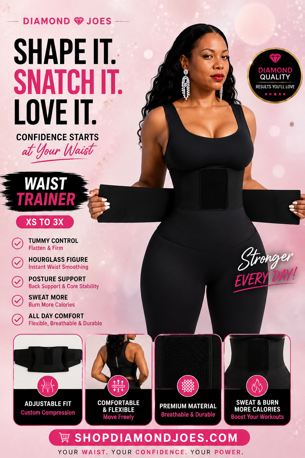 SCULPT YOUR CURVES - DIAMONDJOES WAIST TRAINER