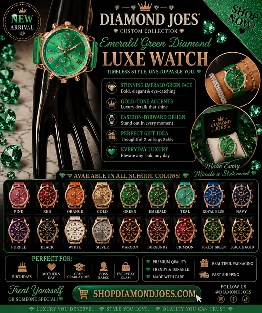 GREEN DIAMOND WATCH      LIMITED TIME