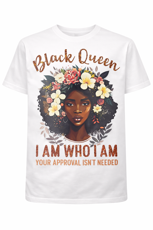 BLACK QUEEN     I AM WHO I AM  SHIRT
