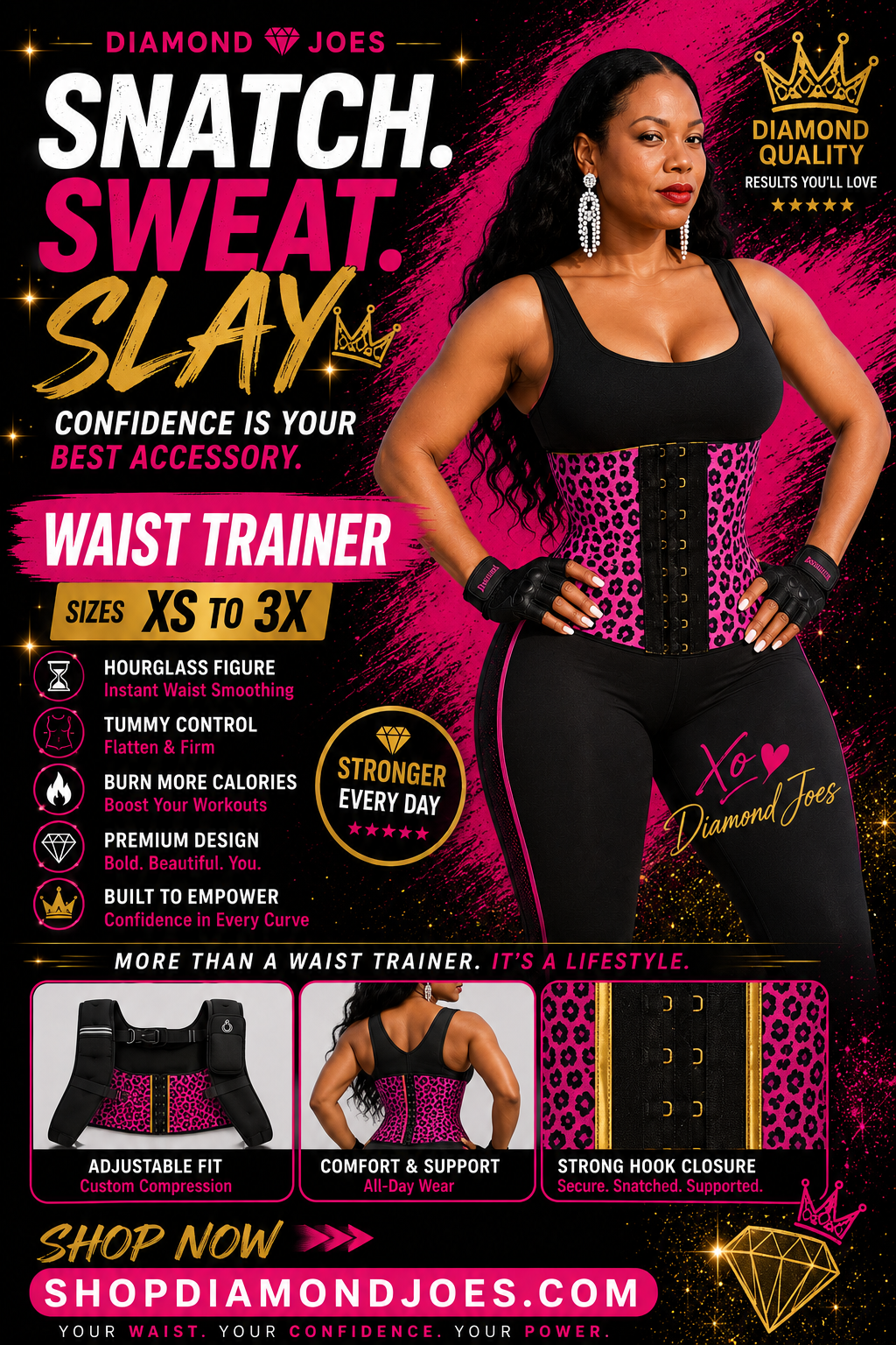 SCULPT YOUR CURVES - DIAMONDJOES WAIST TRAINER