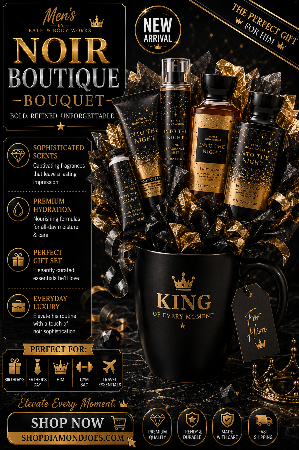 INTO THE NIGHT MEN GIFT BOUQUET