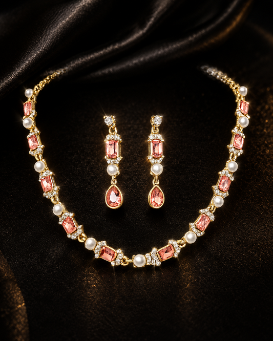 💎 Rosé Elegance 2PC Necklace Set