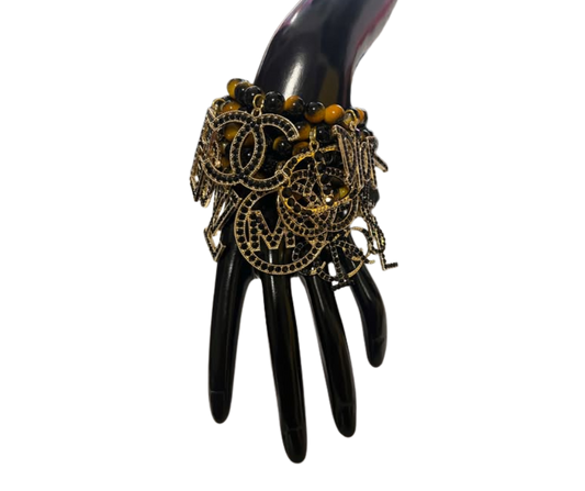 BLACK BLING STACK BRACELET