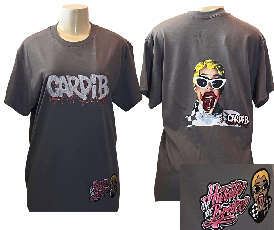 CARDI B TSHIRT FRONT & BACK