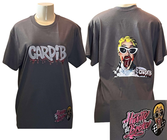 CARDI B TSHIRT FRONT & BACK