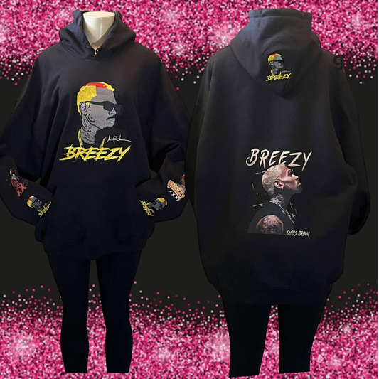 CHRIS BROWN CUSTOM DESIGN HOODIE