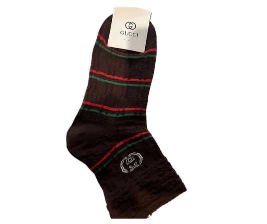 GG BROWN  RED GREEN   SOCK