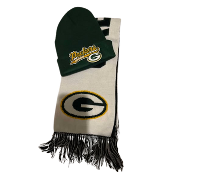 GREENBAY PACKERS BEENIE HAT & SCARVE