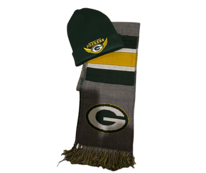 GREENBAY PACKERS BEENIE HAT & SCARVE