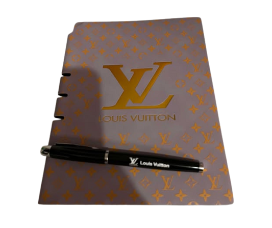 LV PURPLE   JOURNAL WITH MATCHING PEN