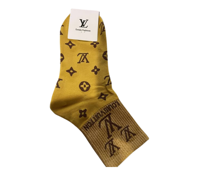 LV GLITTER SOCKS (5 PAIRS)