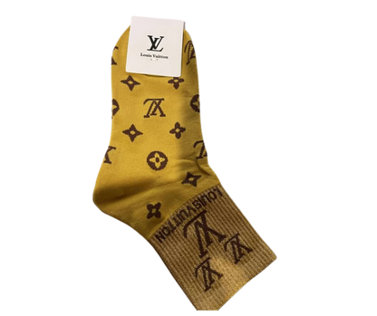LV GLITTER SOCKS (5 PAIRS)