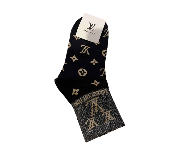 LV GLITTER SOCKS (5 PAIRS)
