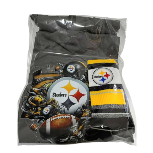 STEELERS 2PC GIFT SET (GRAY)