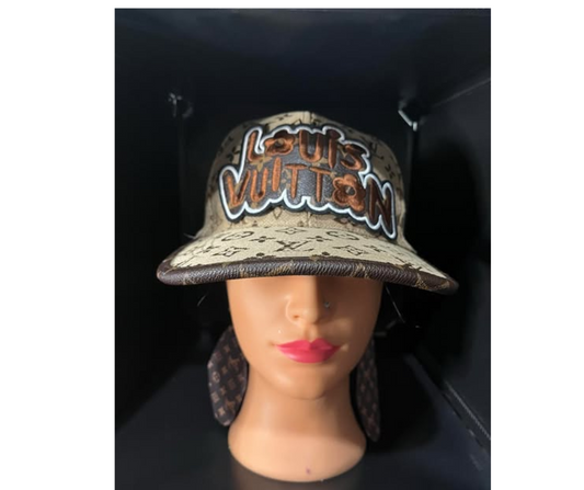 PATCH LV  CUSTOM HAT WITH EARRINGS