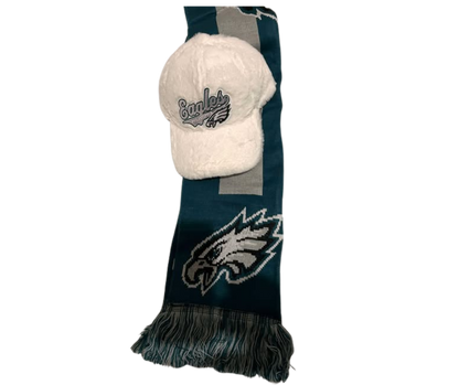 PHILADELPHIA EAGLES  FUR CAP & SCARVE