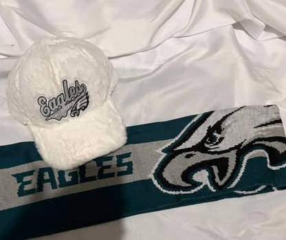 PHILADELPHIA EAGLES  FUR CAP & SCARVE
