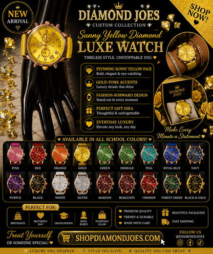 DIAMONDJOES LUXE WATCH COLLECTION     MULTIPLE COLORS