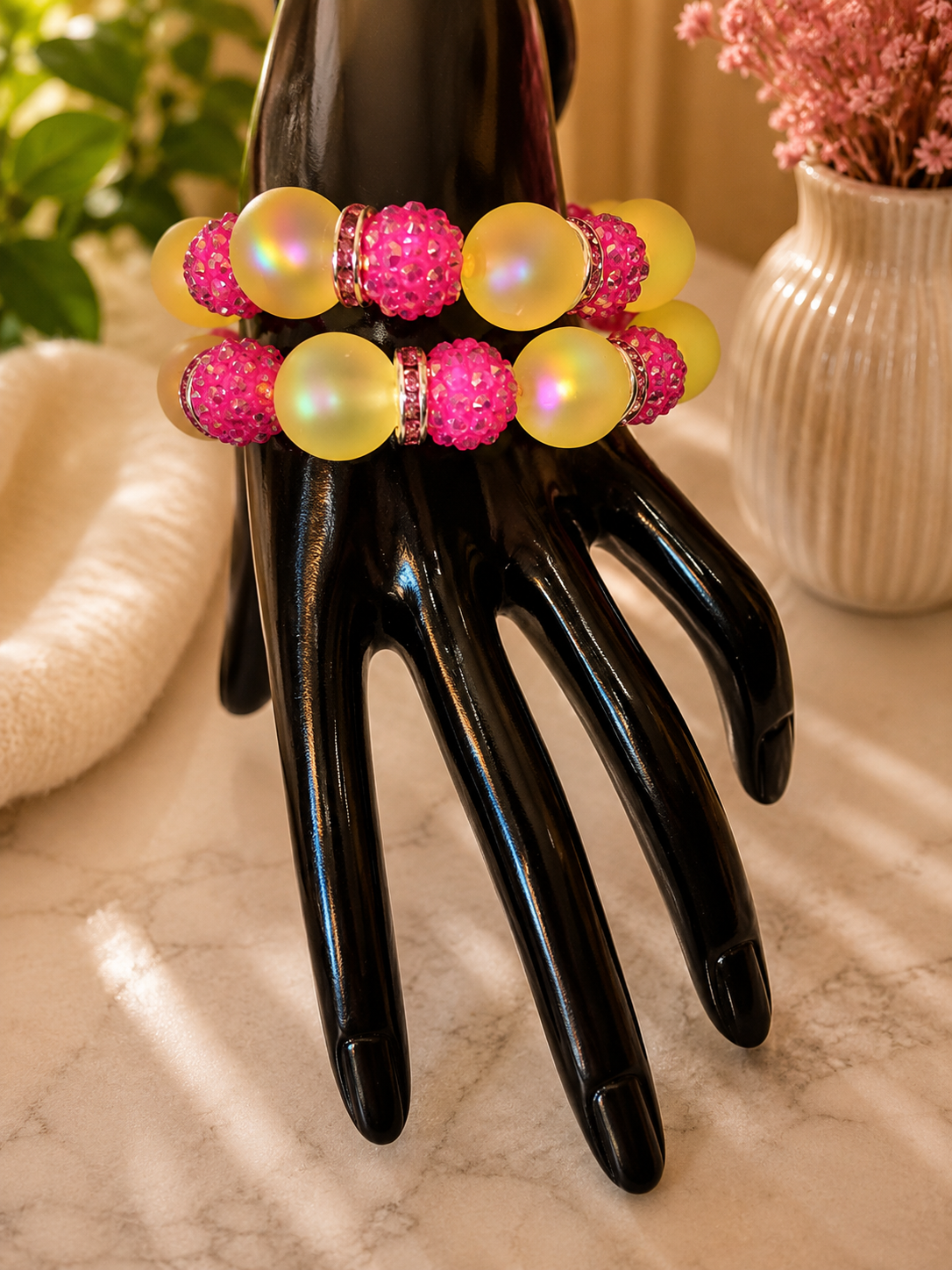 PINK PASSION 2PC BRACELET SET