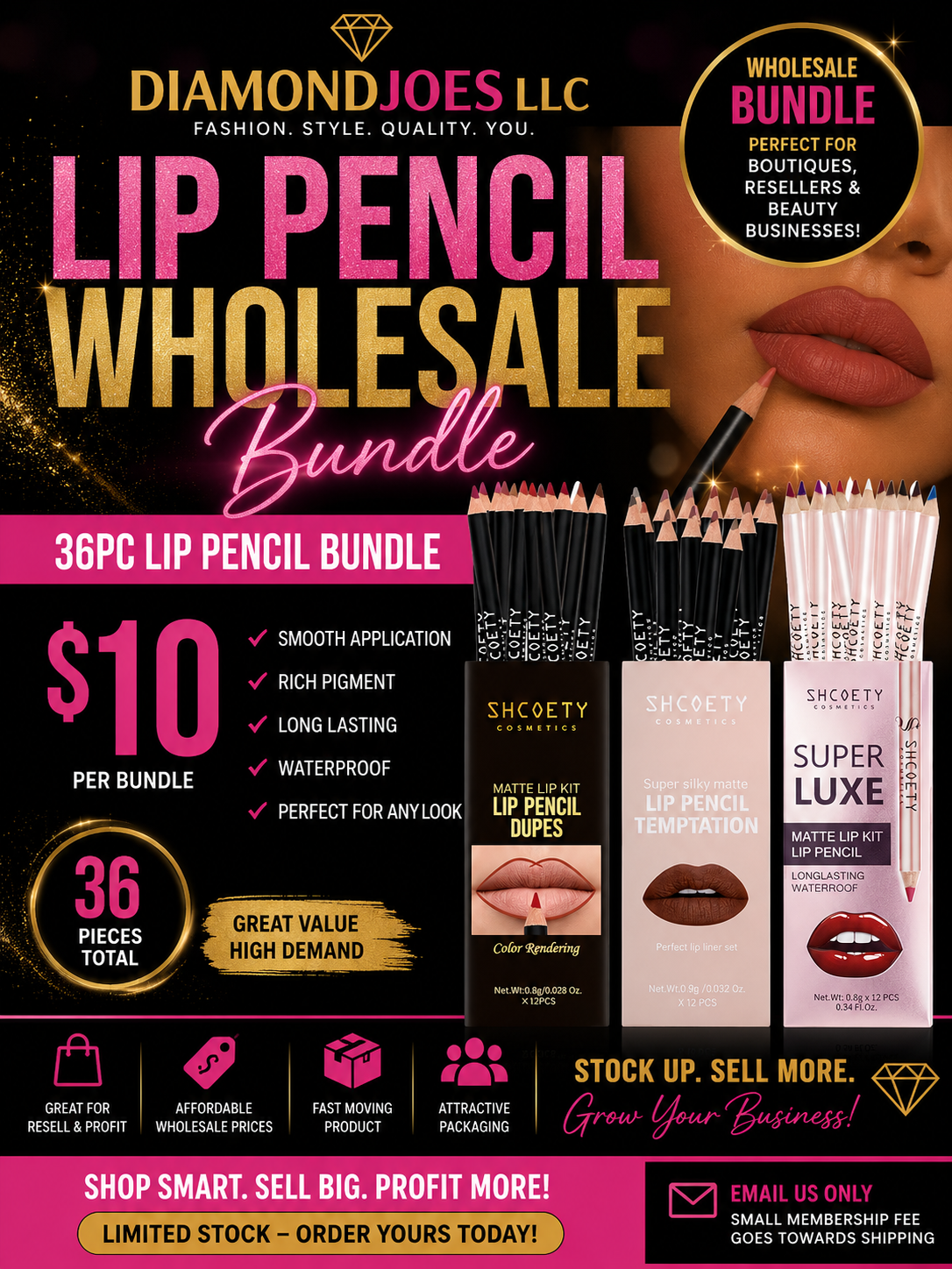 36PC MATTE LIP LINER