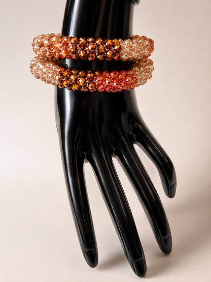 BLING 2PC BRACELET SET        (MULTIPLE COLORS )
