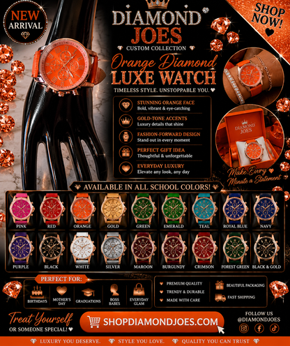 DIAMONDJOES LUXE WATCH COLLECTION     MULTIPLE COLORS