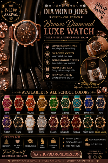 DIAMONDJOES LUXE WATCH COLLECTION     MULTIPLE COLORS